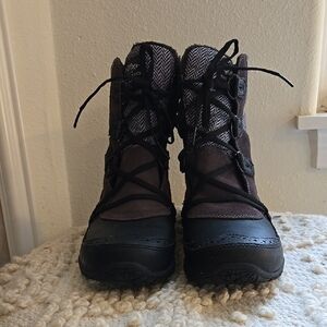 The Northface Black and Brown Winter Boots 7.5